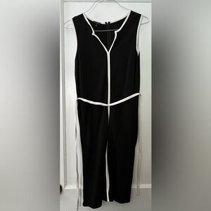 Jones New York Black and White Trim Dress